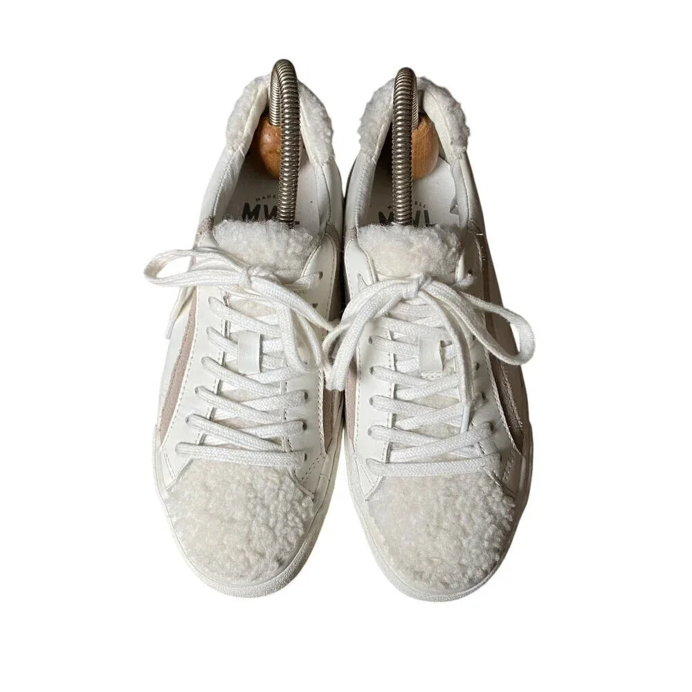 Madewell Shoes Ashen Sidewalk Low-top Sherpa lined Sneakers Size 7.5